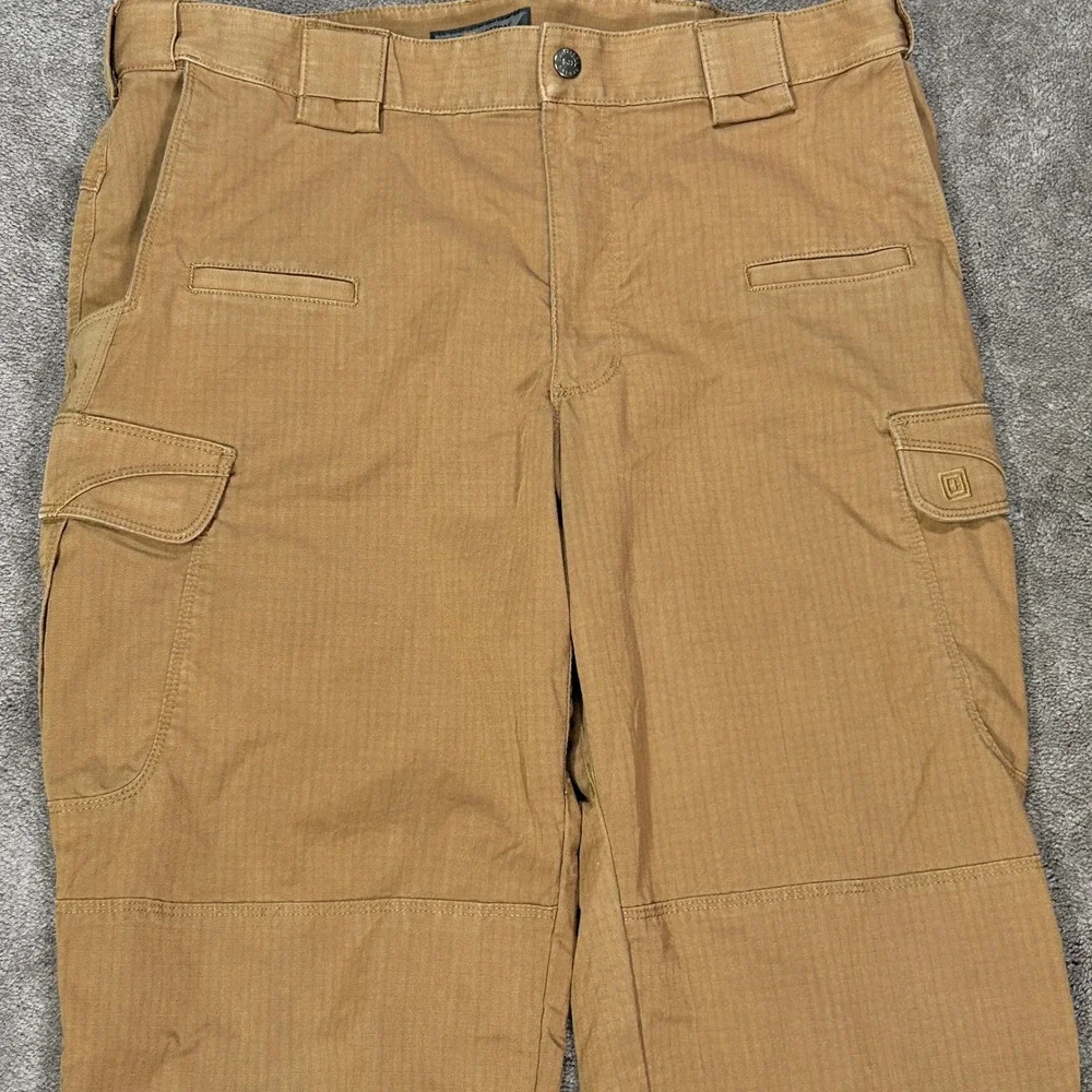 5.11 Tactical Cargo Pants Mens 36x34 Brown Ripstop GorpCore Workwear Outdoor